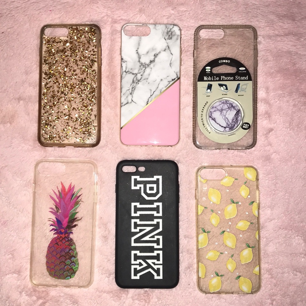 Victoria’s Secret Pink iPhone 7/8+ plus cases 💕